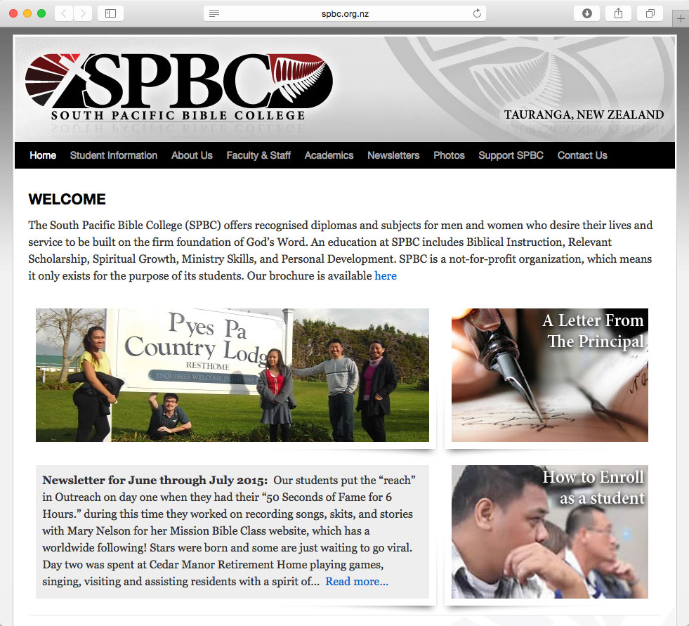 SPBC Website